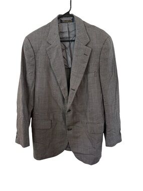 Vintage Brooks Brothers Men’s Gray Glen Plaid Sport Coat Blazer Altered Sleeves